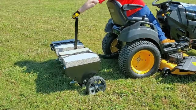 Agri-Fab 45-0299 48" Tow Behind Lawn Plug Aerator with Universal Hitch; Designed to Pull Behind Lawn & Garden Tractors