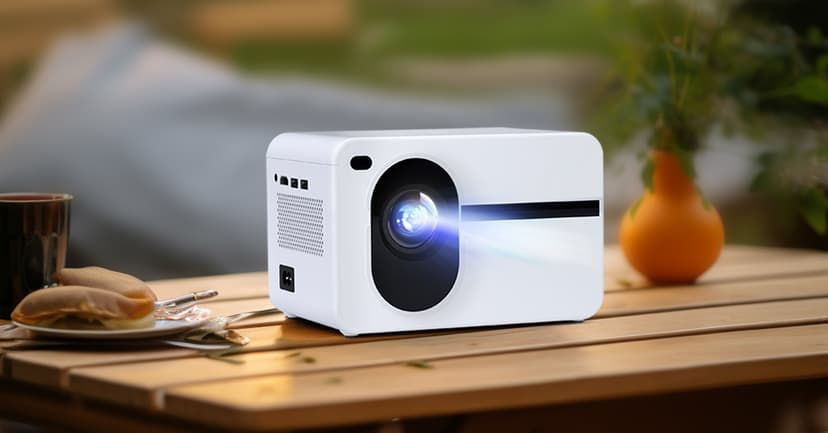 Projector with WiFi and Bluetooth Native 1080P Full HD Projector 18000 Lumens Outdoor 200" Projection Screen Video Movie Proyector Compatible with Smartphone, HDMI,USB,AV,Fire Stick, PS5, White