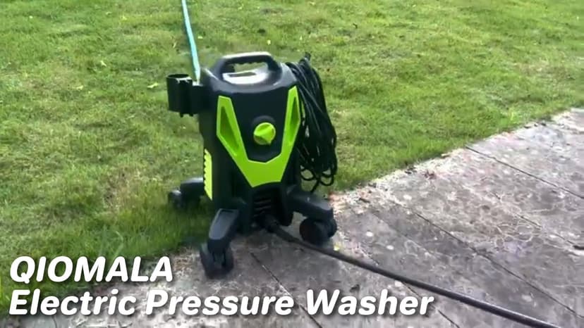 Electric Pressure Washer, 4500 PSI 3.0 GPM High Pressure Cleaning Machine with 35 FT Power Cord, 20 FT Hose, Foam Cannon, 4 Nozzles,Easy Store for Car/Garage/Patio, Green/Small
