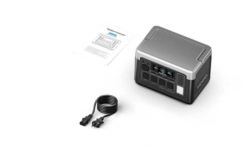 OUKITEL P2001 PLUS 2400W Portable Power Station, 2048Wh Large Capacity Solar Generator with 200W Solar Panel,LiFePO4 (LFP) Battery, AC/DC BMS Emergency Power Station for Home Backup, Camping