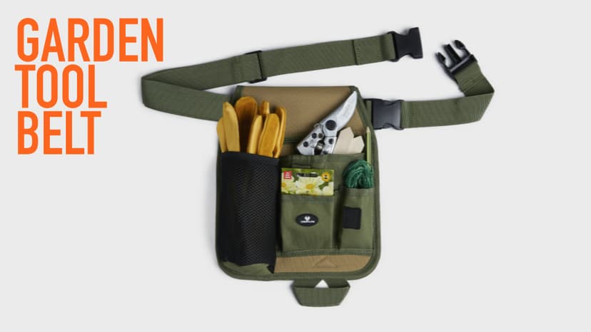 Handy Organizer Garden Tool Pouch - Unisex Utility Belt Apron for Gardening Gifts, Plumbing, Florists, Woodwork, DIY - with Multiple Pockets for Hand Tools & Adjustable Waist Belt Case4Life