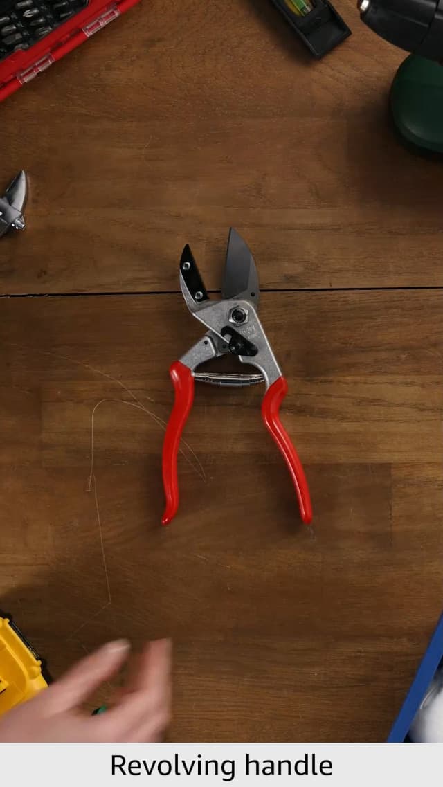 FELCO Pruning Shears (F 31) - High Performance Swiss Made One-Hand Anvil Garden Pruners