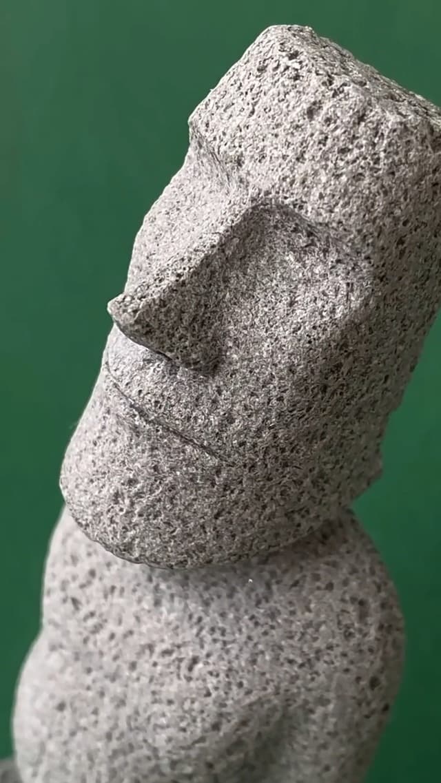 Easter Island Moai Statue - Stone Moai Figurine Decor for Home & Outdoor Garden - 3 (Large Size)