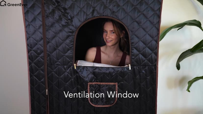 Portable Steam Sauna for Home: Full Body Sauna Box with 3L 1000W Steamer, 9Levels, Remote Control, Folding Chair, Saunas Tent for Gym, Pilates, Spa, Indoor, Outdoor, 36" x 36" x 71", Black & Brown