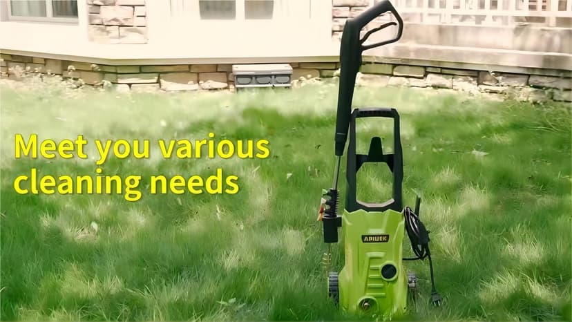 Electric Pressure Washer - GUIFIN Portable Power Washer with Soap-Adjustable Tank, Steel Spray Wand, 4 Pressure Tips, 6.6 FT Inlet & 23 FT Outlet Hose, 3800PSI & 2.4GPM, for Patio/Car/Driveway/Fence