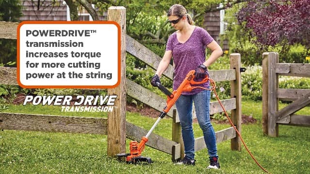 BLACK+DECKER String Trimmer with Auto Feed, Electric, 6.5-Amp, 14-Inch (BESTA510)
