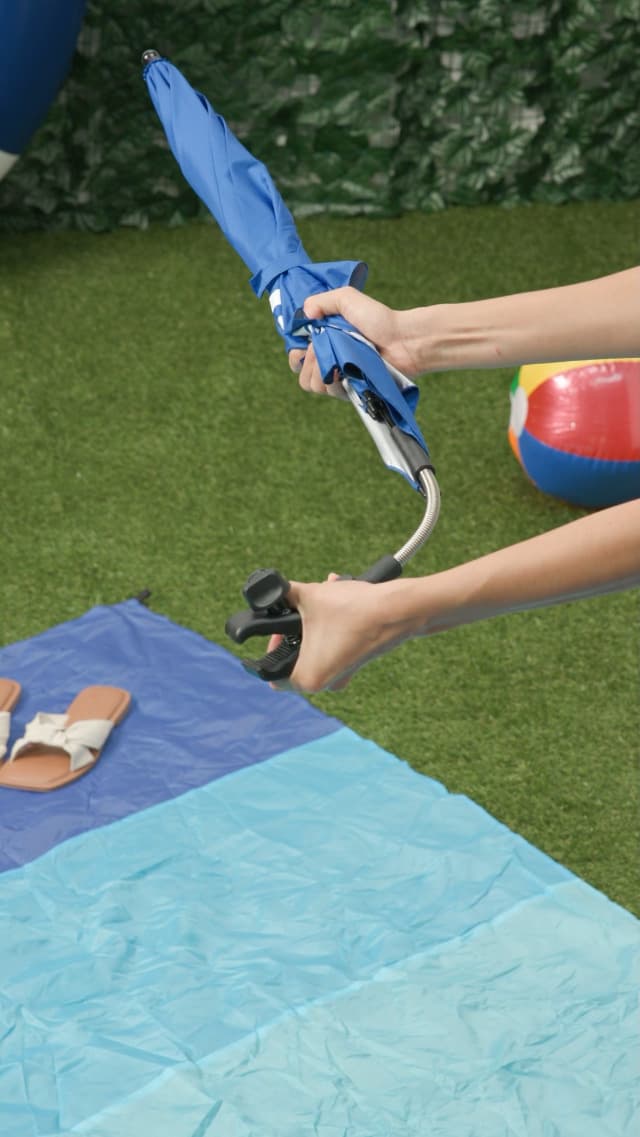 Franklin Sports All Position Umbrella with Universal Clamp – SIDELINE Brella-Tek – Sun Protection – UPF 50+