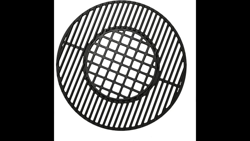 C883E Cast Iron Cooking Grid Grates Replacement for Weber 22.5 inches One-Touch Silver, Bar-B-Kettle, Master-Touch and One-Touch