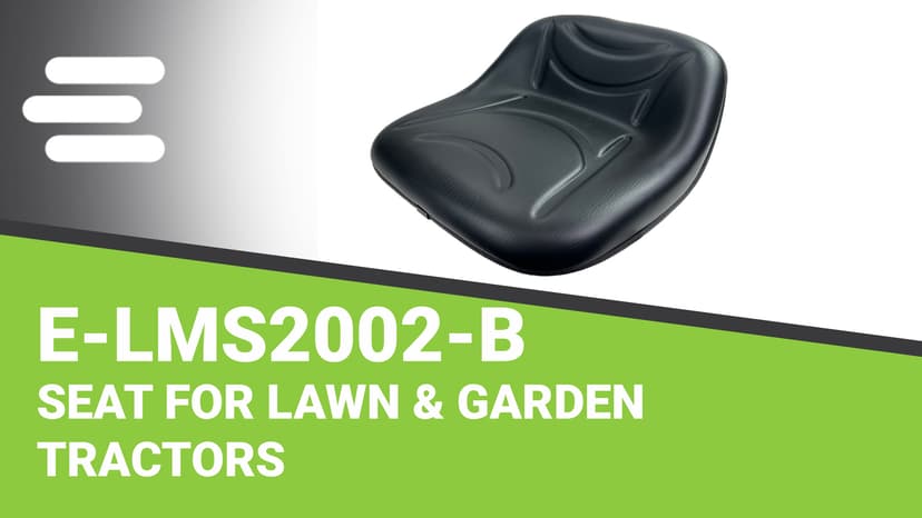 Riding Lawn Mower Garden Tractor Deluxe Seat for Variety of Brands (LMS2002) (Black)