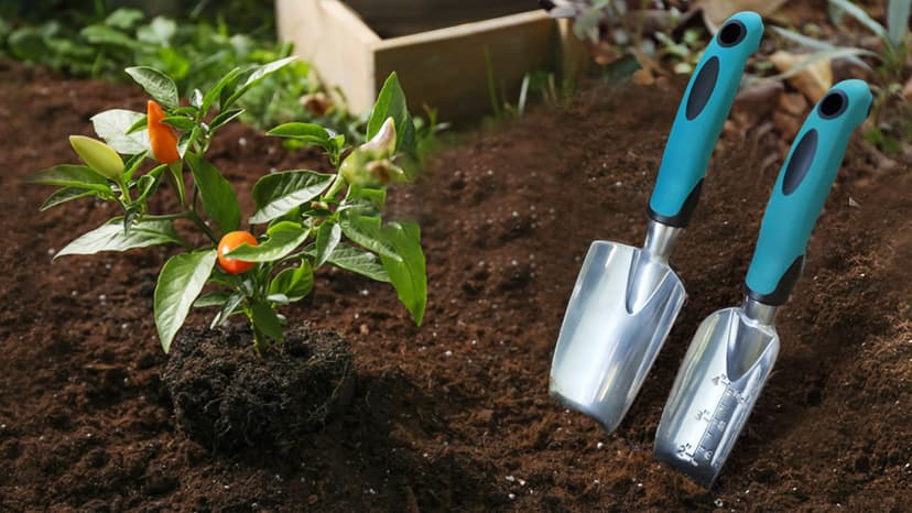Kynup Garden Tools 7-Piece, Gardening Hand Tools, Gardening Tools Set with Rust-Proof,Stainless Steel, Aluminum Alloy Material, Gardening Supplies Set Ideal Gift