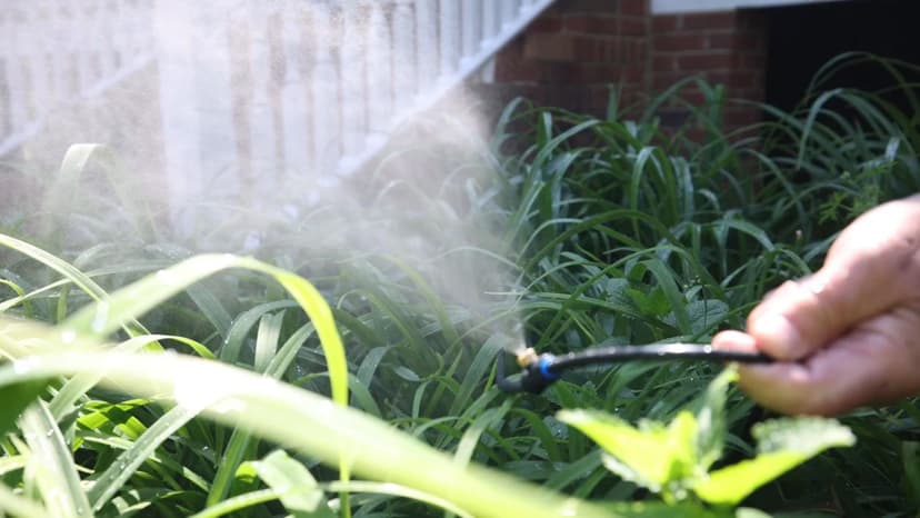 GOXAWEE Misting System, 75FT (23M) Misting Line + 28 Brass Mist Nozzles + Brass Adapter(3/4"), Misters for Outside Patio Cooling Outdoor Garden Greenhouse Trampoline for Waterpark