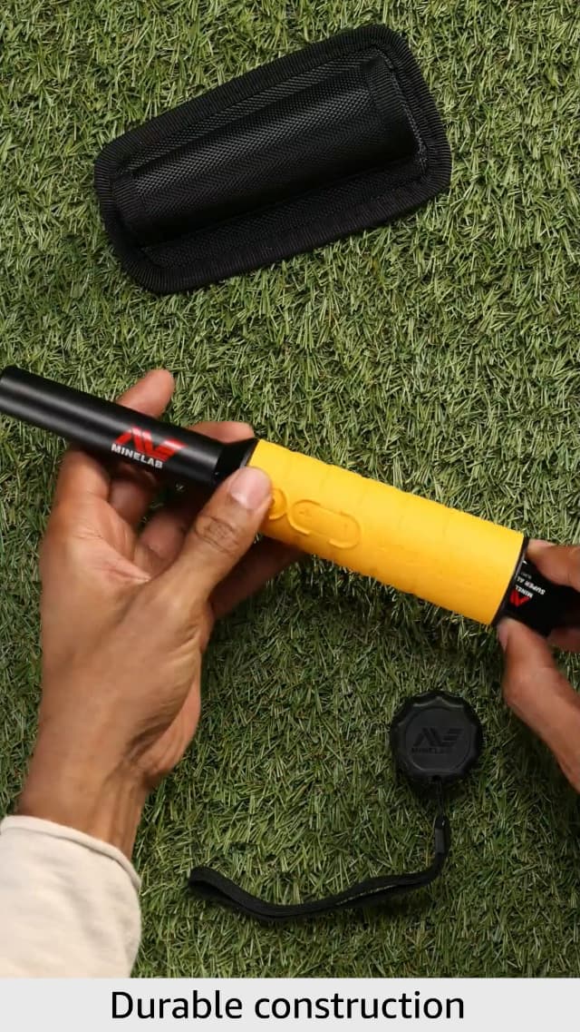 Minelab PRO-FIND 35 Waterproof Pinpointer Metal Detector for Experts with Tone ID & Adjustable Sensitivity (Built-in Flashlight, Holster & Lanyard Included)