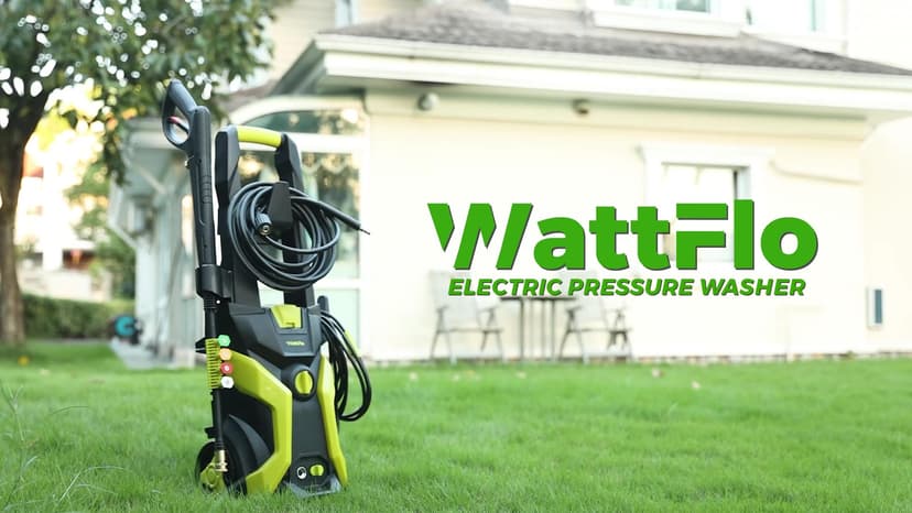 Electric Pressure Washer - 4200 Max PSI 2.5 GPM Power Washer with 4 Quick Connect Nozzles, Foam Cannon, 1800-Watt High Pressure Washer for Cars, Decks, Driveways, Home, Patios