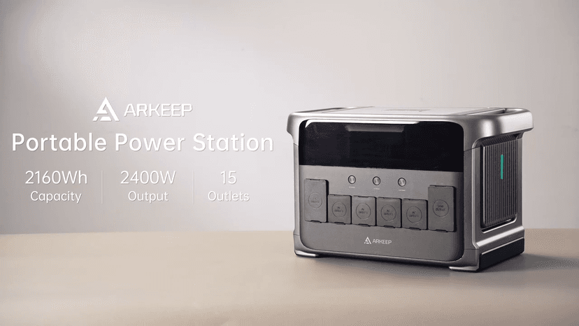 Portable Power Station 2160Wh, 2400W AC/140W USB-C Output with LiFePO4 Battery, 2Hr Ultra-Fast Charge, Solar Generator for Outdoor Camping, Home Backup, RV & Emergency Power DP2400