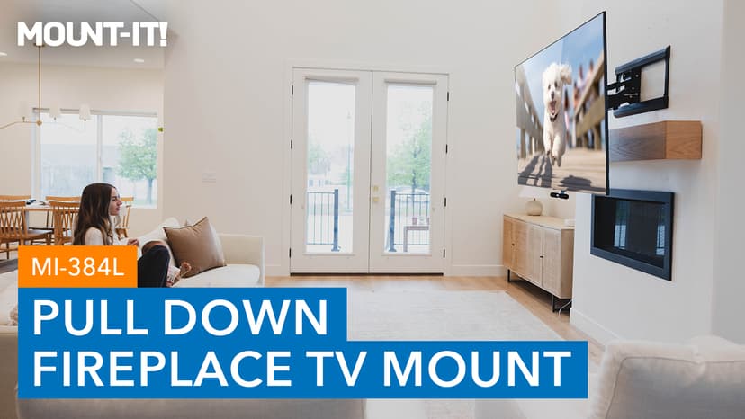 Mount-It! Fireplace TV Wall Mount for Large TVs, MI-384L