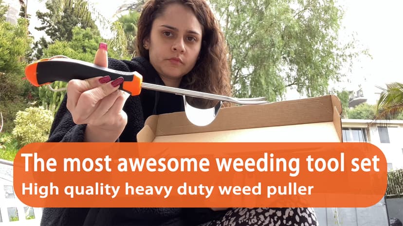 Weed Puller Tool, 2025 New Portable Weeder Tool, Weeding Tool with Stainless Steel, Garden Tools for Plant & Weeding, Crack Weeder Tool, Weed Remover Tool for Farm & Backyard
