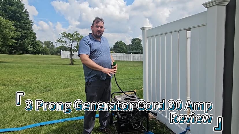 Wadoy 3 Prong Generator Cord 30 Amp, Yellow Generator Power Inlet Box and 10Ft Generator Power Extension Cord NEMA L5-30P to L5-30R 125V, 3750W Generator Power Inlet Organizer Combo Kit ETL Listed