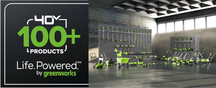 Greenworks 40V (175 MPH / 710 CFM) Dual Port Cordless Brushless Backpack Leaf Blower, (2) 8.0Ah Battery and Charger Included