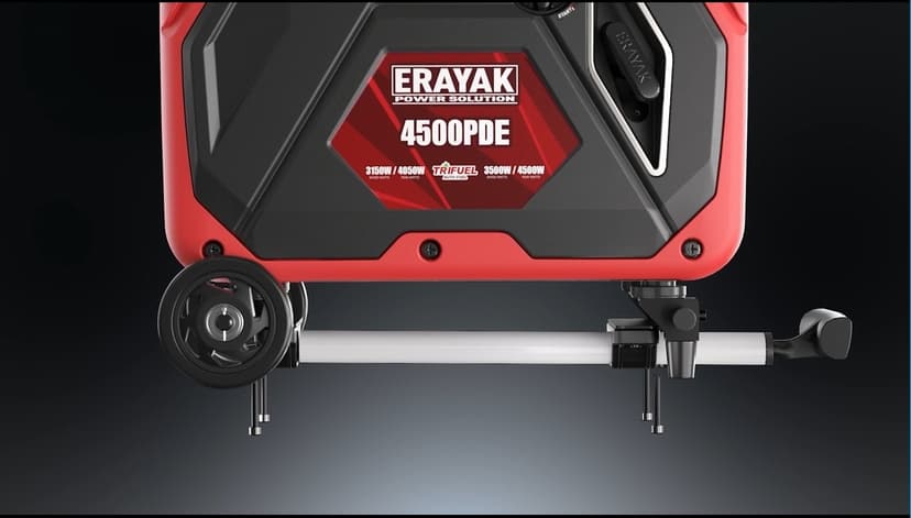 Erayak Wheel Kit For Portable Generators with Extending Telescopic Handle, Never-Flat Tires, Portable Generators Accessories
