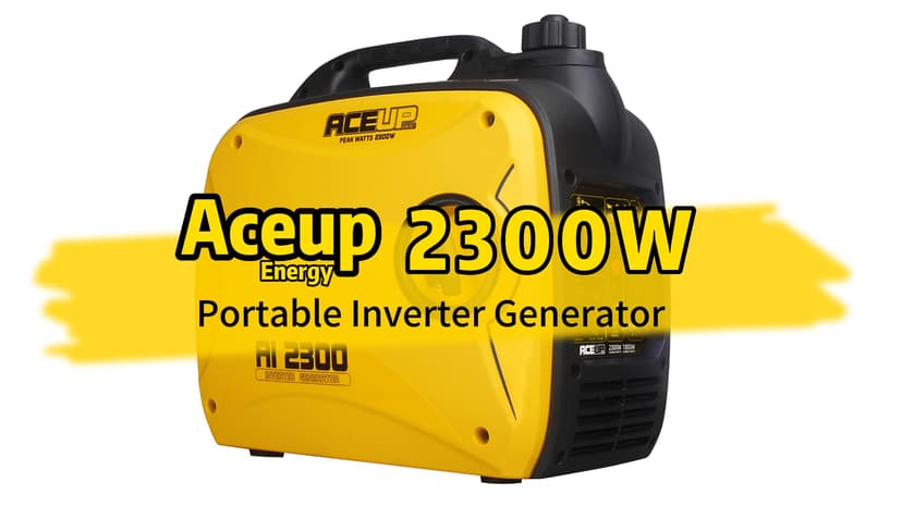 Aceup Energy 2300 Watt Portable Inverter Generator, Super Quiet Gas Generator for Home Use, EPA Compliant, Lightweight RV Ready