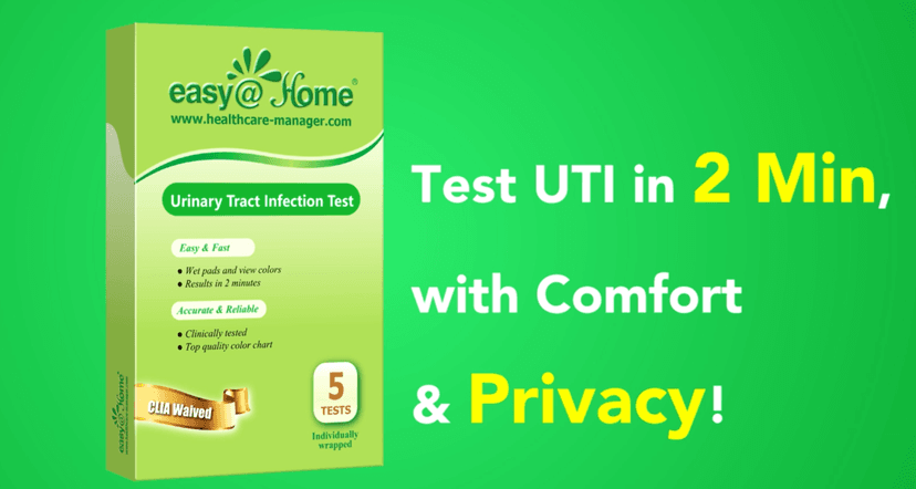 Easy@Home UTI Test Strips: Highly Accurate Urinary Tract Test Kit for Women Men, Bladder Infection UTI Urine Testing, Quick Results, OTC Use (UTI - 5 Pack)