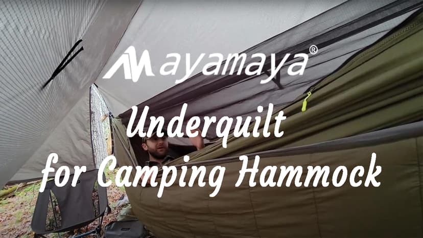 AYAMAYA Single & Double Hammock Underquilt Full Length Big Size Under Quilts for Hammocks, Camping Backpacking Essential, Winter Cold Weather Warm UQ Blanket Bottom Insulation