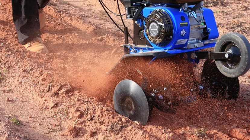 Rear Tine Tiller– 7HP 212CC 4-Cycle Gas Engine, 22" Adjustable Width, Heavy Duty High Carbon Steel Tines, Instant Reverse, Tiller for Gardening, New Ground Breaking & Deep Soil Cultivation