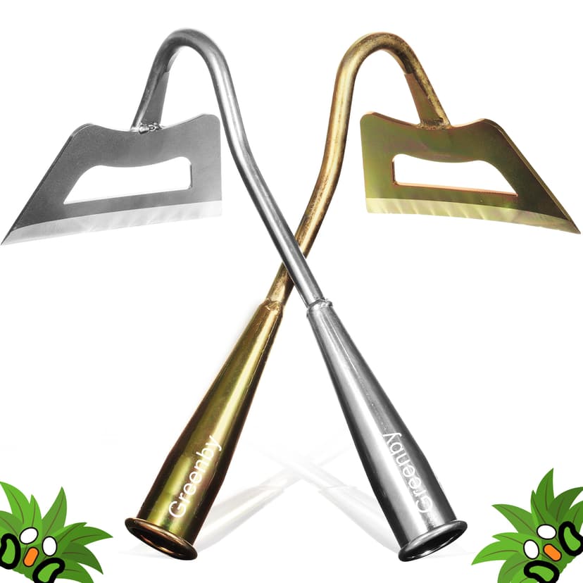 Garden Hoe, Weeding Tool, Full Stainless Steel Hollow Hoe, Heavy Duty,Sharp Hardened Hand Hoe for Gardening, Backyard Weeding, Loosening, Farm Planting