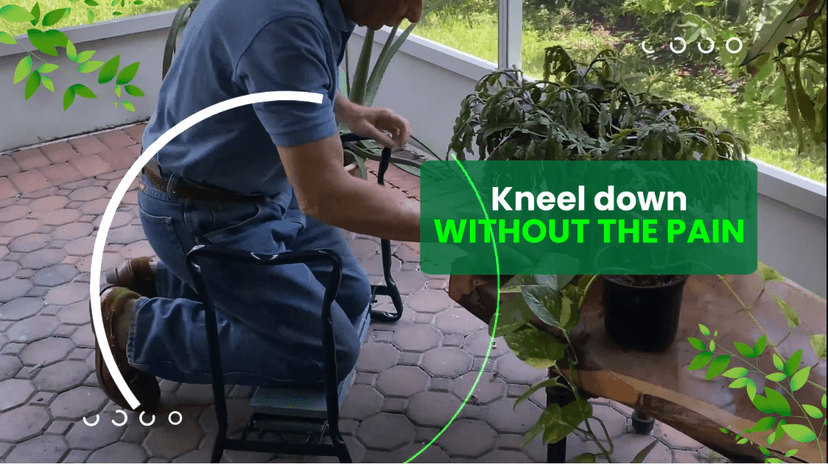 Garden Kneeler and Seat, Foldable Garden Stool Heavy Duty Gardening Bench for Kneeling and Sitting to Prevent Knee & Back Pain, Gardening Gifts for Women, Grandparents, Seniors, Mom & Dad