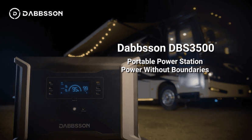 Dabbsson DBS3500 Portable Power Station with DBS5300B Extra Battery, Expand Capacity of Battery Generator from 3430Wh to 8750Wh, Solar Generator for Outdoor Camping, Home Backup, Emergency, RV