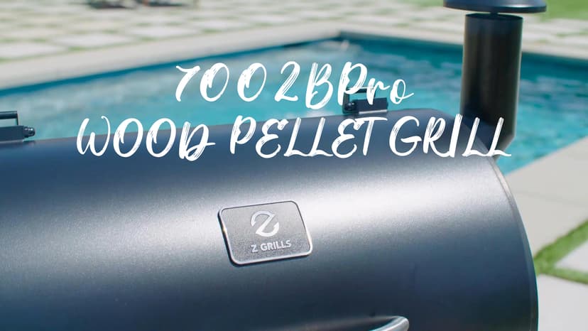 Z GRILLS Pellet Smoker Grill with PID Control, Rain Cover, 700 sq. in Cooking Area for Outdoor BBQ, ZPG-7002BPro