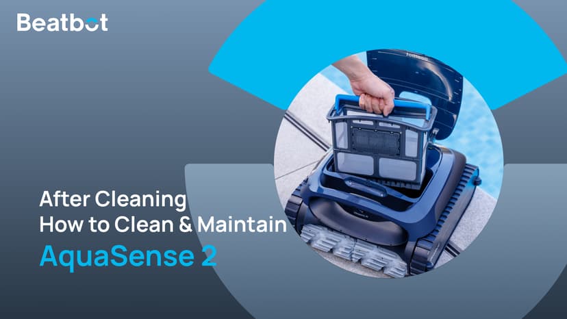 (2025 Upgrade) Beatbot AquaSense 2 Cordless Robotic Pool Vacuum Cleaner, Smart Surface Parking, Double-Pass Waterline Scrubbing, Cleans Floor, Walls and Waterline, Light Blue