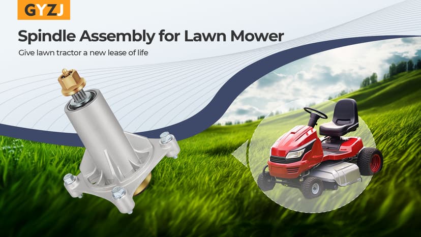 Lawn Mower Spindle for Husqvarna YTH24V48 Ariens Craftsman Poulan Jonsered Murray Mandrel Assembly Replacement Part Number 532187292 532192870 187292 532187281 21546238 21546299 Mower Mandrel Spindle