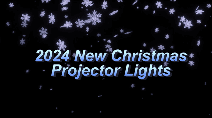 2024 New Christmas Projector Lights Outdoor, Waterproof & Adjustable LED Christmas Snowflake Projector Lights Indoor for Halloween, Christmas, Home Birthday Party and Garden Decoration