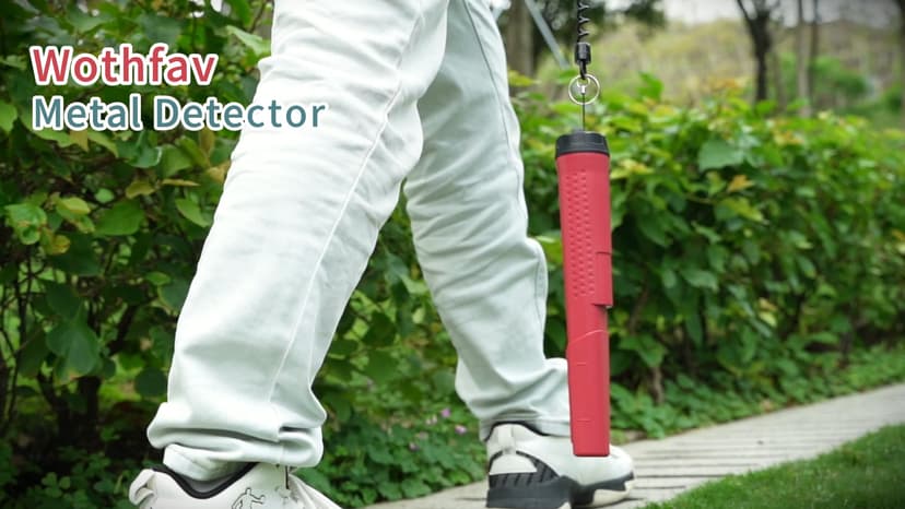 Rechargeable Metal Detector Pinpointer for Adults & Kids, 360° Waterproof Detection Handheld Pin Pointer Wand, Quick One Button Adjustment 3 Sensitivity Levels 6 Modes for Treasure Hunting