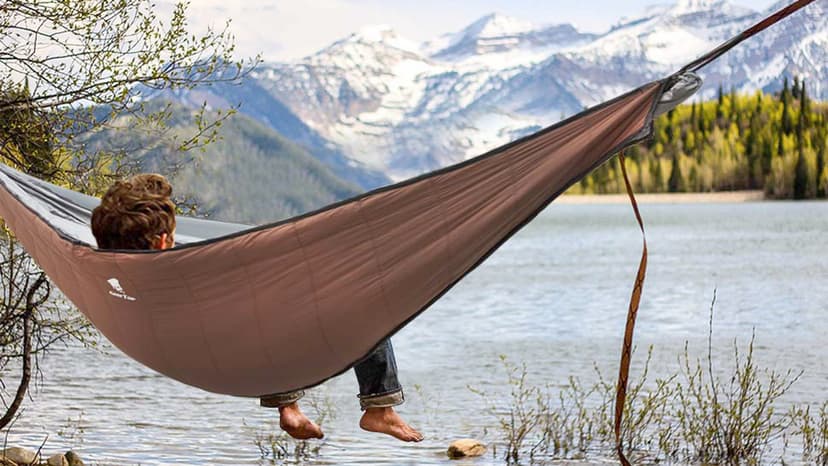GEERTOP Ultralight Hammock Underquilt for Camping Full Length Camp Hammock Underquilts Warm 3-4 Seasons Essential Outdoor Survival Gear for Hiking Backpacking Travel