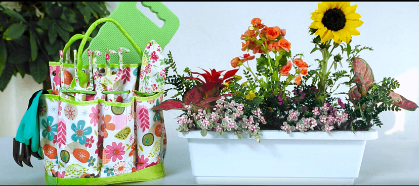 NAYE Garden Tool Set,Cute Gardening Gifts for Women,Birthday Gifts for Mom,Heavy Duty Tool Kit with Gloves,Garden Tote,Kneeling Pad,Hand Pruner,Trowel,Hand Rake,Weeder,Fork,Transplanter,Multicolor