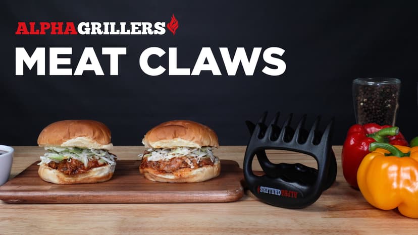 Alpha Grillers Meat Shredder Claws - BBQ Smoker Accessories Pulled Pork Tool - Barbecue Grilling Gifts for Men Him