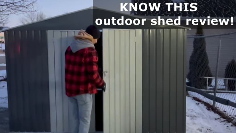 10x12 FT Outdoor Storage Shed, Metal Garden Tool Shed with Updated Frame Structure and Lockable Doors, Ideal for Garden Backyard Patio Lawn, Grey