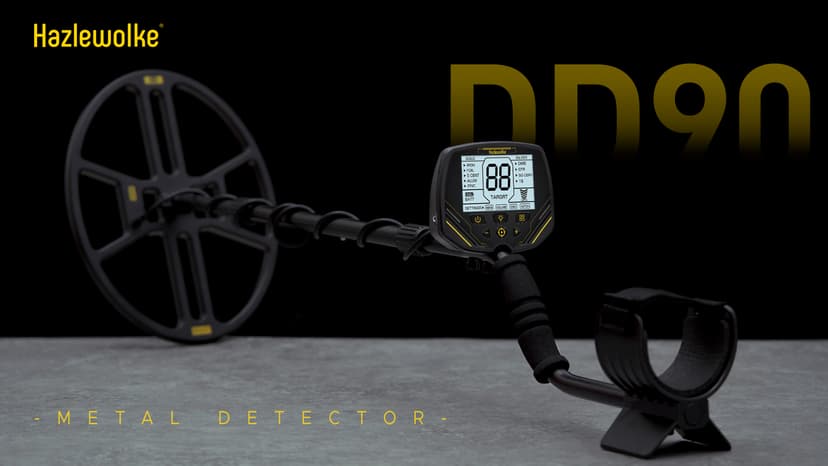 14" Metal Detector for Adults Professional, Double-D Metal Detectors with Higher Sensitivity, Waterproof Metal Detector with IP68 Search Coil, DISC & Pinpointer Metal Detector Modes