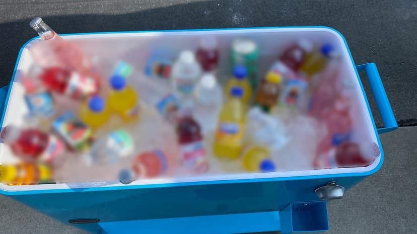 YITAHOME 80 Quart Patio Cooler Cart with Bottle Opener Drainage, Portable Rolling Beverage Cart for Pool Deck Party Cookouts