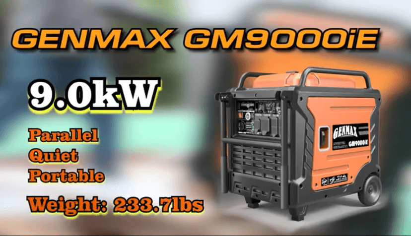 GENMAX Generator，EPA Compliant, Eco-Mode Feature, Ultra Lightweight for Backup Home Use & Camping