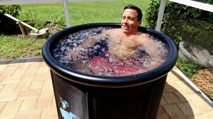 Jasonwell Ice Bath Tub for Athletes - Heavy Duty Cold Water Therapy Plunge Tub Ice Pod for Recovery Portable Ice Barrel Plunge Pool for Outdoor Inflatable Hot Tub Bathtub at Home for Adults
