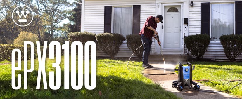 Westinghouse ePX3100 Electric Pressure Washer, 2300 Max PSI 1.76 Max GPM with Anti-Tipping Technology, Onboard Soap Tank, Pro-Style Steel Wand, 5-Nozzle Set, for Cars/Fences/Driveways/Home/Patios