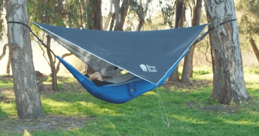 Bear Butt Hammock Rain Fly & Camping Tarp - 11 x 9 ft Ultralight Waterproof Tarp for Hammock & Tent Camping - Easy to Set Up