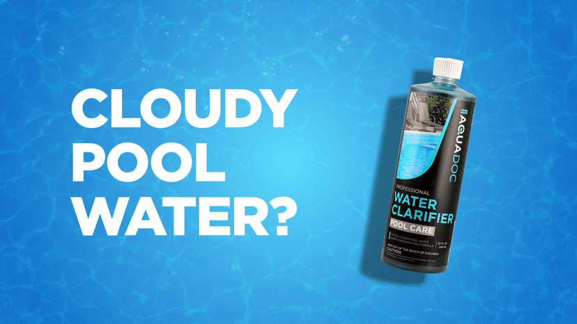 Pool Clarifier Liquid for Cloudy Water Treatment - Swimming Pool Water Clarifier to Support Water Clarity in Inground and Above Ground Pools - AquaDoc - 32oz 2 Pack