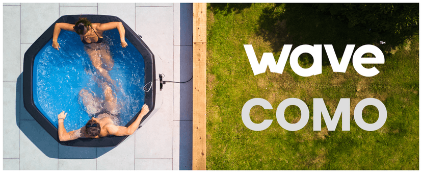 Como 6 Person Eco Foam Hot Tub | Portable Outdoor Spa with Rapid Heating | Durable PVC Material | Easy Setup | Ideal for Garden and Patio Relaxation | Graphite Gray