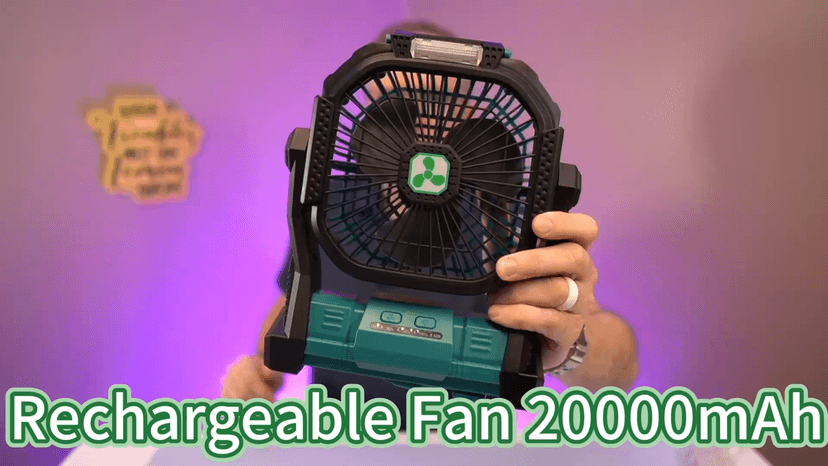 ONLYNEW Portable Fan Rechargeable, 20000mAh Cordless Battery Powered Fan with LED Lantern, USB C Battery Operated for Travel Bedroom Home Camping Tent Office Beach Desk Fishing Table