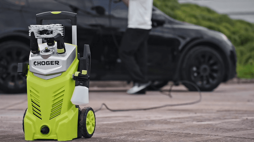 Electric Pressure Washer, 4500PSI 2.7GPM Electric Power Washer with Foam Cannon, 4 Nozzles, 35FT Power Cord, 25FT Hose, Turbo, Dirty Cut, Brush, Pressure Washer for Cars