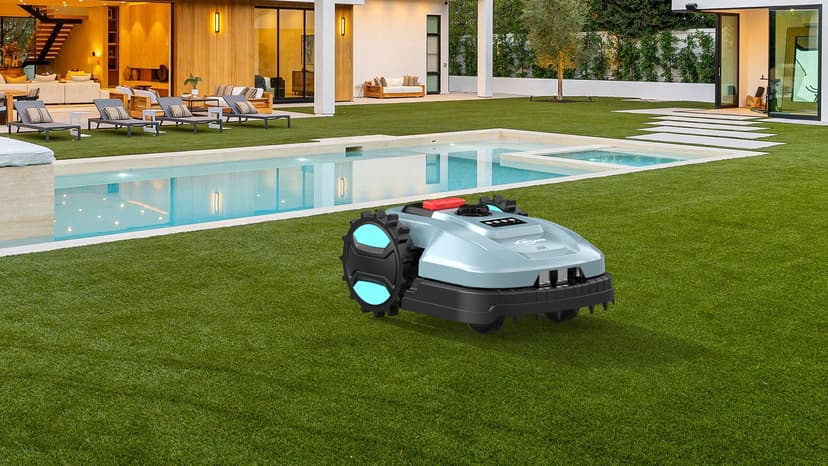 Robotic Lawn Mower – App-Controlled, Self-Charging Automatic Mower with Custom Cutting Height, Weather Sensor & Obstacle Detection – Ideal for Lawns up to 4300 sq.ft